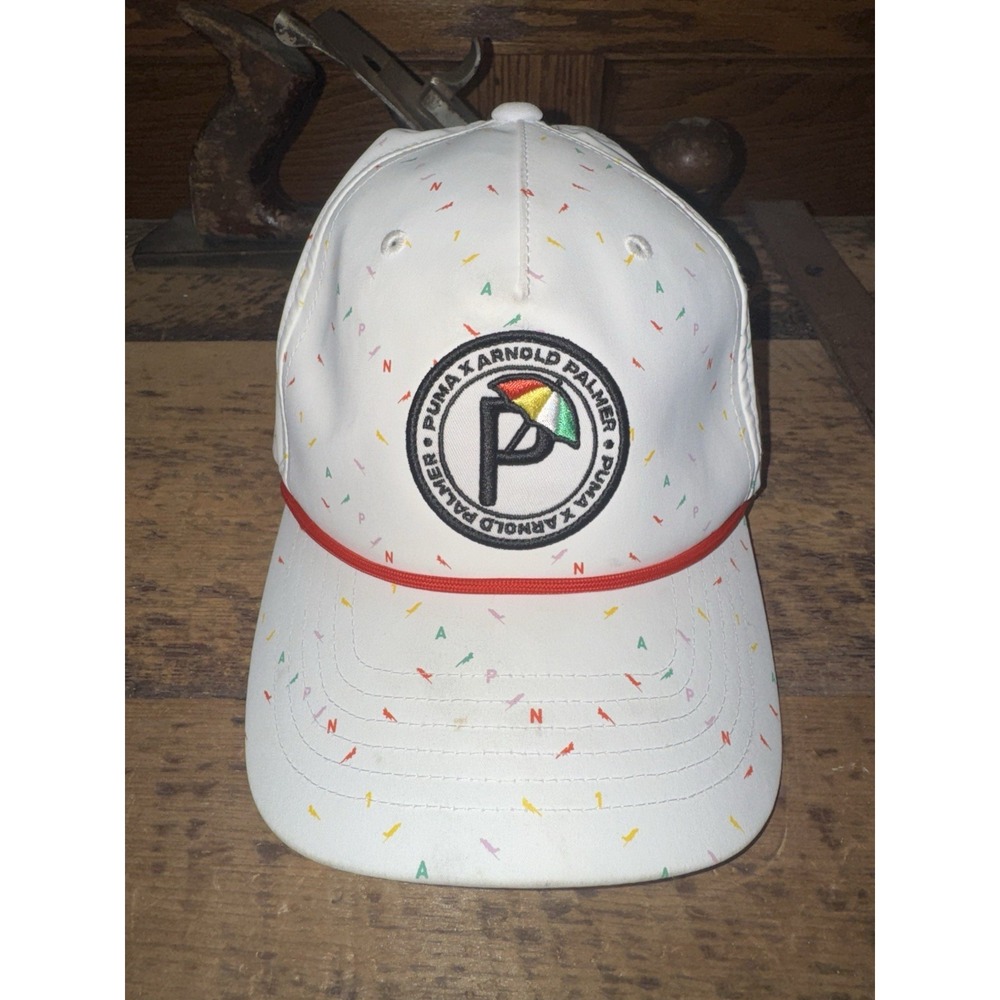 Arnold Palmer x‎ Puma Golf Hat Flexfit 100 White Snapback